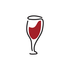 Wine icon design template vector isolated illustration