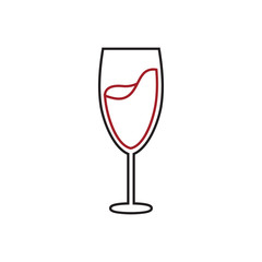 Wine icon design template vector isolated illustration