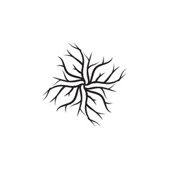 Root icon design template vecor isolated illustration