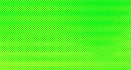 Obraz premium Green yellow pop art background abstract vector comics style blank layout template with clouds beams and isolated dots pattern. For sale banner for your designe 1960s. with copy space eps10