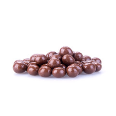 chocolate ball or chocolate bonbon on a background.