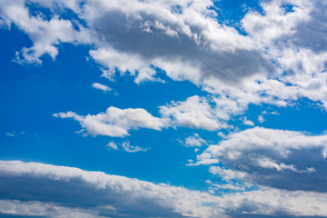 Blue sky with white clouds