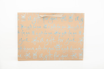 Paper shopping gift bag 