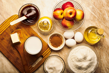 Preparation for Christmas. A festive concoction of Apple pie.Obs