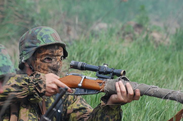  World War II german wehrmacht sniper soldier 