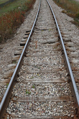 Fototapeta na wymiar 線路 Perspective rail parallel line