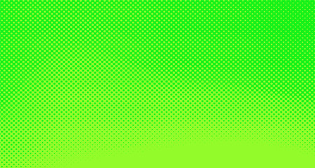 Obraz premium Green yellow pop art background abstract vector comics style blank layout template with clouds beams and isolated dots pattern. For sale banner for your designe 1960s. with copy space eps10