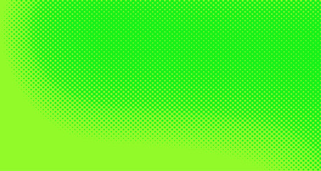 Green yellow pop art background abstract vector comics style blank layout template with clouds beams and isolated dots pattern. For sale banner for your designe 1960s. with copy space eps10