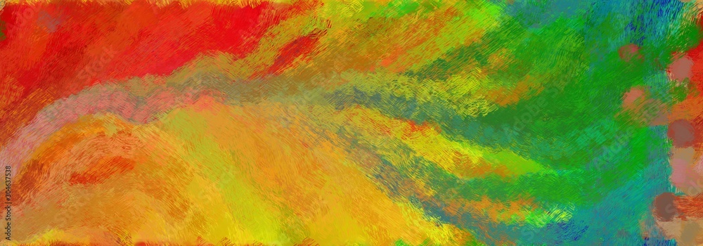 Poster abstract seamless pattern brush painted texture with bronze, forest green and firebrick color. can b