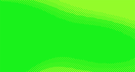 Green yellow pop art background abstract vector comics style blank layout template with clouds beams and isolated dots pattern. For sale banner for your designe 1960s. with copy space eps10