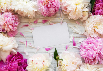 Background with peonies