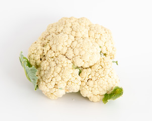 Cauliflower isolated on a white background