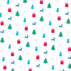 Christmas Seamless Pattern Vector Background