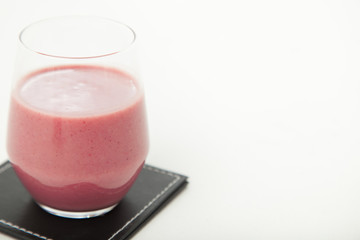 Berry Smoothie on white background 