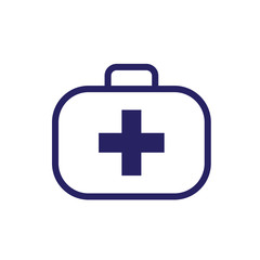 first aid box icon logo collection