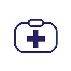 first aid box icon logo collection