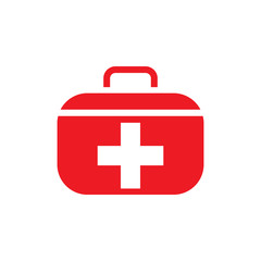 Obraz premium first aid box icon logo collection