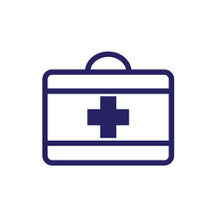 first aid box icon logo collection