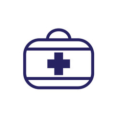 Fototapeta premium first aid box icon logo collection