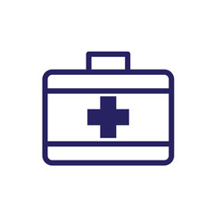 first aid box icon logo collection