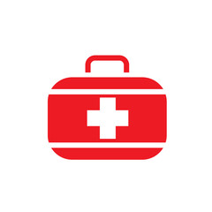 first aid box icon logo collection
