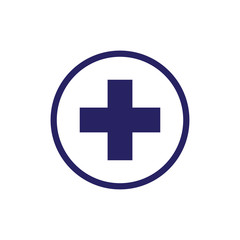 first aid box icon logo collection