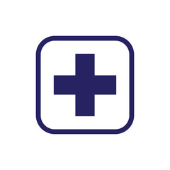 first aid box icon logo collection