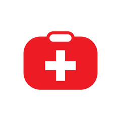 first aid box icon logo collection