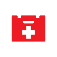 Obraz premium first aid box icon logo collection