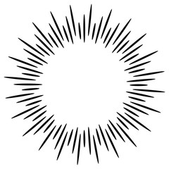 Design elements sunburst .explosion effect. vector illustration