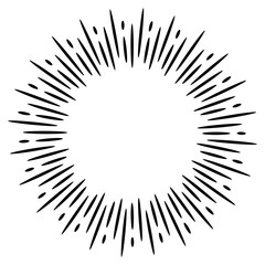 Design elements sunburst .explosion effect. vector illustration