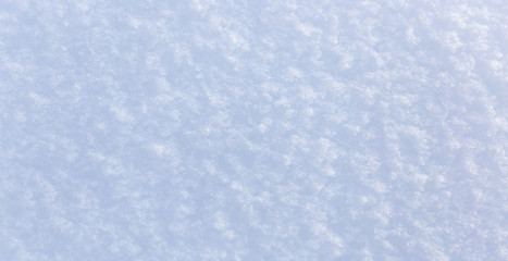 A blanket of white snow in winter
