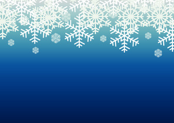 Fototapeta na wymiar christmas background with snowflakes and place for your text