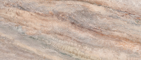 Brown Marble Texture Background With Grey Curly Veins, Smooth Natural Breccia Marble Tiles, It Can...