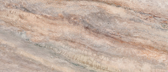 Brown Marble Texture Background With Grey Curly Veins, Smooth Natural Breccia Marble Tiles, It Can...