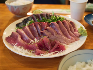 A rare sashimi (medica) from Kochi Prefecture