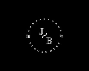 Initial JB vintage logo template	