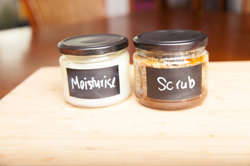 Body scrub and skin oil - safe alternative 