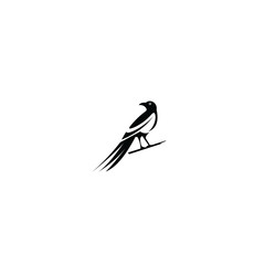 bird logo hipster vintage retro vector line outline art icon