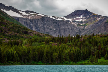 Redrock Lake Scenic Views at Many Glacier, Glacier National Park