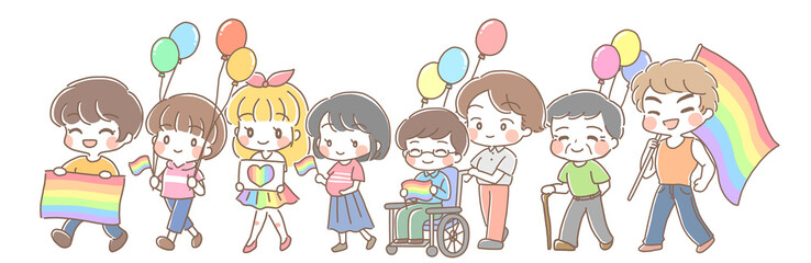 プライドパレード・集合4