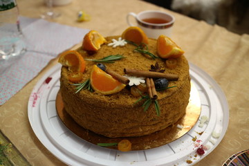 homemade parasal cake with condensed milk