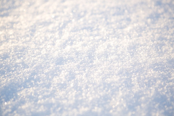 Close up of fresh snow great as a background Nature winter landscape