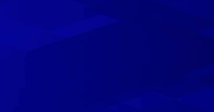 4k modern dark blue abstract animated backdrop. Blank solid seamless looped background with random moving rhombus. Halftone light navy trendy wallpaper.  For sale text, presentation. Loopable graphic 