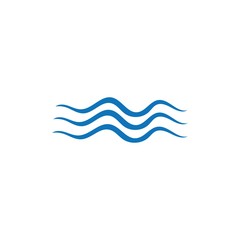 Water wave icon vector