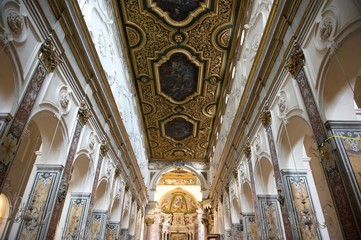Obraz premium Duomo amalfi costa amalfitana