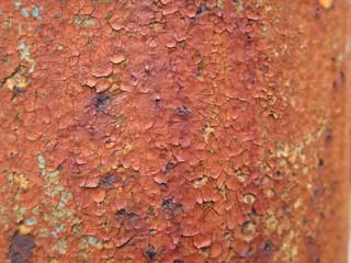 red rust texture on metal