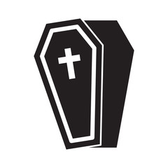 Obraz premium Coffin Doodle Icon Vector