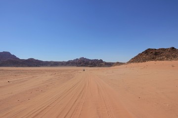 off road tour in the Wadi Rum desert