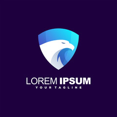 awesome eagle shield logo design